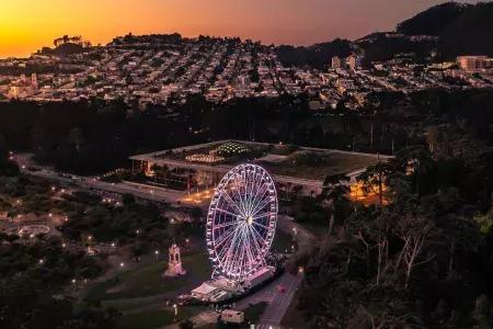 Sunset over Golden Gate Park